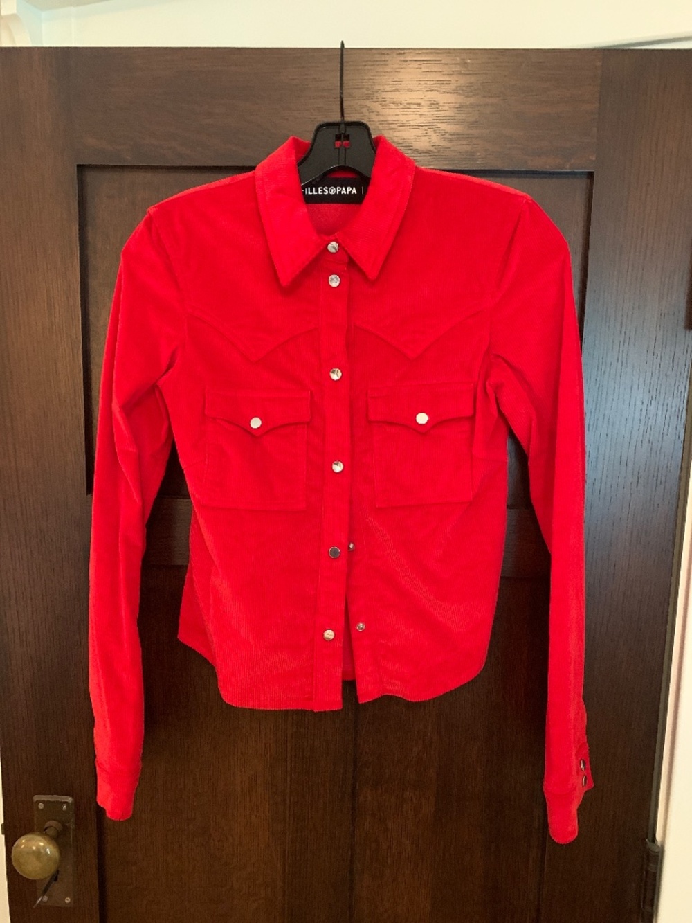 Filles a Papa Red Corduroy Jacket